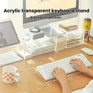 Soporte de Escritorio Acrílico para Teclado, <span class=keywords><strong>Estante</strong></span> para Computadora y Soporte para Escritura, Precio de Fábrica - Product Image 2