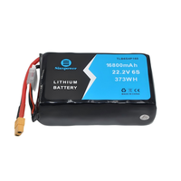 Paquete de Baterías de Estado Sólido Sinxpower 6S 8S4P INR21700 16800mah P42A, Tasa de Descarga 10C, 800 Ciclos, para Dron FPV Molical de 13-17 Pulgadas