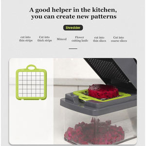 Coupe-légumes multifonctionnel, en plastique de qualité alimentaire, facile à nettoyer, design portable, accessoires de cuisine - Product Image 6