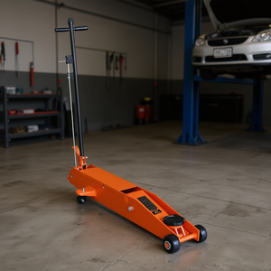 Cric de service de châssis à longue portée à piston unique de 5 tonnes avec garde au sol de 6 à 1/2 pouces et pivotement à 360 degrés TMG-AJL05 crics de voiture - Product Image 2