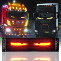Écran LED Matrice de Pixels Numérique Programmable pour Pare-Brise de Camion – Style Œil de Diable