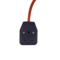 Prise simple Znpon 13A NOIRE robuste norme britannique (BS) sans fiche ni câble Z1023
