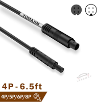 IP68 impermeable Cable de extensión de 4 pines cobre puro 5FT 6FT 10FT 15FT cámara de visión trasera Dashcam espejo coche marcha atrás ayuda gruesa