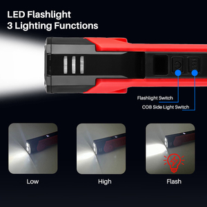 Có Thể Sạc Lại Từ LED Làm Việc Ánh Sáng Cho Khẩn Cấp Ngoài Trời Di Động Đa Chức Năng Siêu Sáng Cắm Trại COB Đèn Pin <span class=keywords><strong>Torch</strong></span> - Product Image 3
