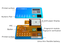 Carte à puce de sécurité biométrique par empreinte digitale pour applications iBeacon sans fil, marque Union Smart, communication ISO/IEC14443