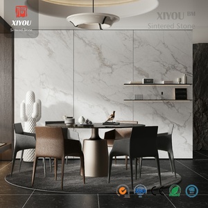 Dalle <span class=keywords><strong>de</strong></span> pierre frittée blanche <span class=keywords><strong>Givenchy</strong></span> Premium 9 mm, 1200x2700 mm, finition mate, veinage en chevalet, pour projet <span class=keywords><strong>de</strong></span> plan <span class=keywords><strong>de</strong></span> toilette personnalisé - Product Image 3