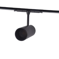 Spot LED magnétique 48V en alliage d'aluminium, projecteur réglable moderne noir pour plafond intérieur, idéal pour hôtels, galeries, musées