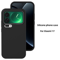 Pour Xiaomi 17 Pro Max, doublure en microfibre, étui en silicone, coque de téléphone portable en silicone, étui en silicone A17 A56 A55