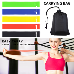 GEDENG cina sport TPE colorato di alta qualità elastico di resistenza circolare Mini <span class=keywords><strong>Loop</strong></span> bande impostate con Logo personalizzato per la vendita - Product Image 6