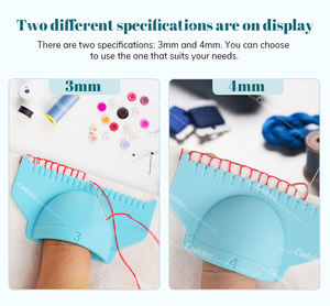 किनारे सिलाई लॉक्रंडिंग उपकरण, सिलाई टेम्पलेट्स शासकों सुई गेज क्लिंग शासक सुई गेज को सीधे सिलाई के लिए उपकरण सीम गेज - Product Image 4