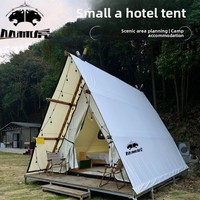 Luxuriöses Dreieckiges Kabinenzelt 900D Oxford Wasserdicht UV50+ Windbeständig Geräumiges Familien-Glamping-Zelt