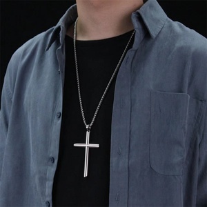 Minimalist Jewelry Personalized Jewelry Charms Cross Pendant <b>Necklace</b> - Product Image 2