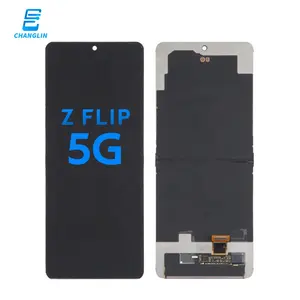 Untuk samsung layar lcd tampilan flip1 flip2 flip3 flip4 asli afficheur z flip pengganti