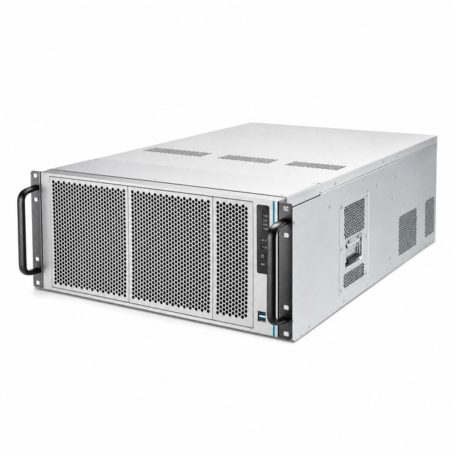 TZR OEM ODM Custom Sheet Metal Fabrication 4U Rackmount Chassis Laser Cutting Bending Server Case for Edge Computing Equipment