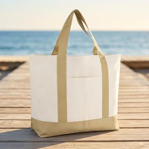 Eco-Friendly <b>Canvas</b> Cotton Tote <b>Bag</b>-Customized Logo Beach Exhibition Shopping <b>Bag</b> <b>Drawstring</b> Rope Handles Durable Wholesale OEM - Product Image 5