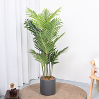 Palmier artificiel de style nordique pour la décoration intérieure du salon, aménagement paysager au sol, plante verte bionique en pot