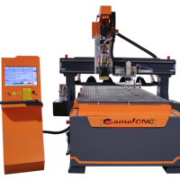Nuevo carrusel de centro de procesamiento de madera terminado, 12 piezas, cambiador movible, revista, enrutador CNC ATC CA-1325