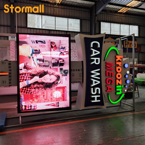 Insegna a Pilone Illuminata a LED con Grado di Protezione IP65, Insegna di Orientamento per Autolavaggio, Insegna LED Personalizzata per Esterni per Stazioni di Servizio con Prezzi Carburante - Product Image 5