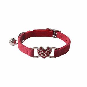Collar para Mascotas con Corazón de Diamantes de Imitación y Campana, Ajustable, para Cachorros, Gatitos, Perros Pequeños y Gatos, Accesorios para Mascotas - Product Image 2
