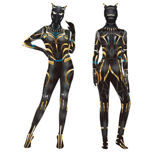 Disfraz de Halloween para Niños, Figura de Acción de <span class=keywords><strong>Pantera</strong></span> <span class=keywords><strong>Negra</strong></span> 2, T'Challa, Traje Zentai, Disfraz de Shuri, Máscara Facial - Product Image 1