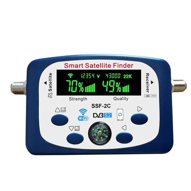 High Frequency Low Noise Connecting With Cellphone Digital Satellite Finder DVB-S/S2 Smart Satellite Finder