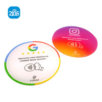 Impression personnalisée dynamique QR Code 80*80/100/100/120*120mm 213/215/216 fenêtre NFC RFID autocollant de Table carte de Menu