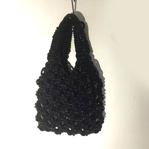 Bolso abierto de poliéster con diamantes de imitación, bolso de barra, bolso de noche con diamantes de imitación de <span class=keywords><strong>cristal</strong></span> - Product Image 5