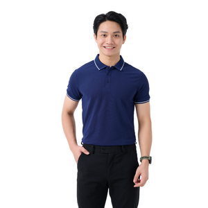 Polo deportivo para hombre de 175gsm de poliéster transpirable, buen estiramiento, movimiento cómodo, bordado con estampado de logotipo de alta calidad - Product Image 3