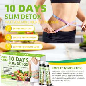 Líquido Oral Detox Slim de 10 Días con Extractos de Frutas y Vegetales - Bebida para la Salud Intestinal y Energía - 30ml X 10 Botellas - Product Image 3