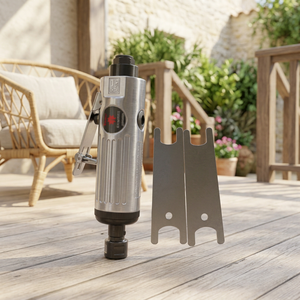 Amoladora Neumática Recta SS SAMSON SS-131, Herramienta Neumática con Entrada de 1/4 de Pulgada, Escape Trasero, Interruptor de Gatillo, Longitud de 225 mm, 7 CFM - Product Image 3