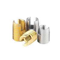 Zinc Plated Carbon Steel Locking Ensat Threaded Insert Bushing Stainless Steel 303 304 Slotted Self Tapping Thread Inserts