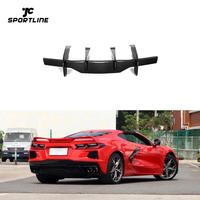 Diffuseur arrière en fibre de carbone C8 pour Chevrolet Corvette C8 2 portes Targa Top Coupé 2020-2021