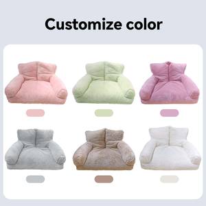 C4P toptan fanctory doğrudan satış tam dolum kabarık peluş Pet kanepe yumuşak sakinleştirici çekyat orta küçük kediler ve köpekler için - Product Image 4