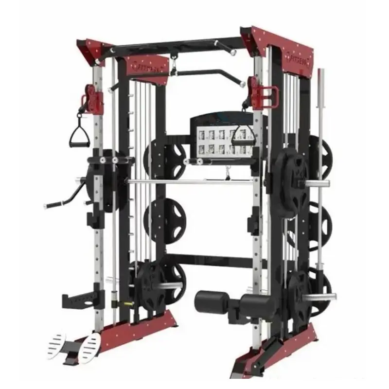 New Arrival Leverage Multi-Gym Cable Crossover Functional Smith Machine Home Gym Equipment Station Multi Gym With Weight Stack