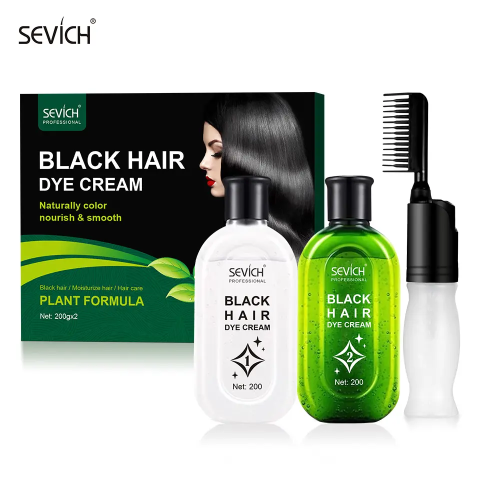 Гребень для окрашивания волос с логотипом заказчика, окрашивание волос из фольги, Органическая черная краска для волос для женщин
