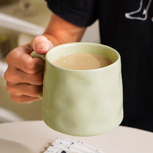 Factory Direct Sale Cartoon Series <b>Large</b> Capacity Solid Color Porcelain Dishwasher Microwave Safe Coffee <b>Mugs</b> Home Use High - Product Image 4
