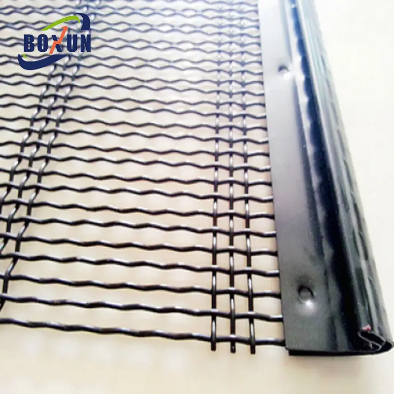 High-quality 65 Mn crimped Woven Mine Screen Mesh Panel Part vibrating screen for mining