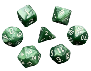 ชุดลูกเต๋าอะคริลิค CZFIT แบบกำหนดเอง 7 ชิ้น ลายหินอ่อนและมุก สำหรับเกมกระดาน Dungeons & Dragons ลูกเต๋าสีสันสดใสสำหรับทีม DND - Product Image 3