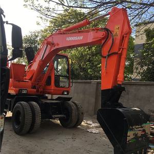 รถขุดไฮดรอลิกแบบล้อ Doosan DH140W-7 ปรับสภาพใหม่ เครื่องยนต์เดิม บุ้งกี๋ 0.8 ลูกบาศก์เมตร กำลัง 73.8 กิโลวัตต์ รับประกัน 6 เดือน คุณภาพสูง - Product Image 2