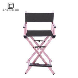 Chaise Haute de Metteur en Scène Pliante Professionnelle en Tissu Oxford et Aluminium de Haute Qualité pour Maquillage - Product Image 4
