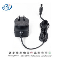 Adaptateur secteur 12V 24V avec prise AU, homologué SAA/RCM, chargeur mural AC/DC pour LED, CCTV, routeur avec câble de 1,5 m, directement de l'usine