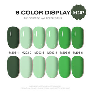 AILANUO High Pigment 6 Colors Nail Gel Polish Set ODM/OEM Custom Private logo Free Color Book and Sample Service Gel Polish Kit - Product Image 2