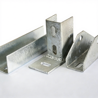 Base en aluminium pour support de montage solaire, base de support sismique soudée galvanisée à chaud pour fixations en profil C