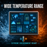 PC industriel tout-en-un YCT avec écran HMI et tableau de bord HUD pour la surveillance de la ligne de production MES et l'usine intelligente