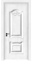 Portes extérieures plates blanches modernes de style américain Porte de sécurité en acier pour appartement à vendre