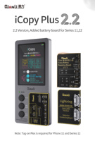 Qianli Cmplete ICopy Plus 2.2 2022 avec 3 cartes, carte de test de batterie LCD avec testeur de batterie LCD / vibrateur pour iPhone