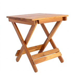 Mingchan Acacia Wood <b>Foldable</b> Farmhouse Dining <b>Table</b> Portable Multi-Purpose Outdoor <b>Picnic</b> Camping Home Use - Product Image 1