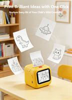 Imprimante thermique miniature V8 AI de haute qualité pour enfants, imprimante thermique sans fil pour enfants, imprimante de poche WiFi, imprimante d'autocollants, jouet éducatif