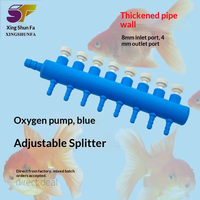 Accessoires pour aquarium : Diffuseur d'air pour aquarium en plastique écologique, distributeur d'oxygène à plusieurs sorties, boîte de distribution pour poissons vivants