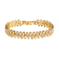 Bracelet tennis en cuivre incrusté de zircon 5A pour femme, bijoux avec pierres géométriques en CZ, accessoire de mode pour robe de soirée